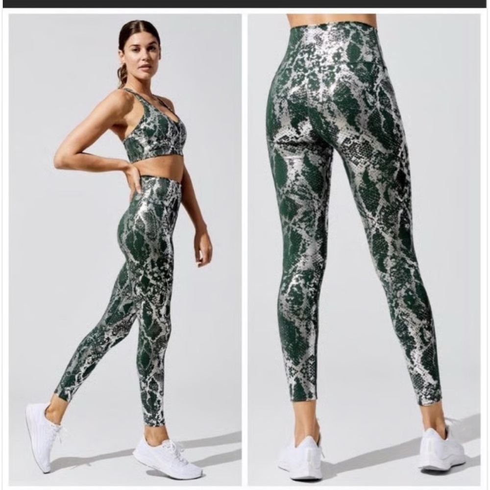 Carbon Green and White Activewear Set